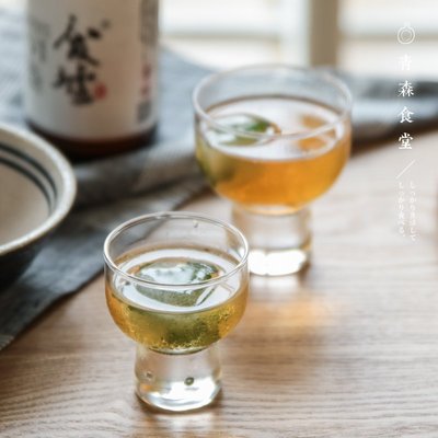 〈青森食堂〉日本進口柳宗理高臺切子玻璃清酒杯甜品杯果汁茶杯滿額免運