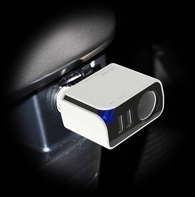 愛淨小舖-【ST13-11】日本精品 MIRAREED 可調式單孔電源插座+二孔USB (白) 4.8A 高出力