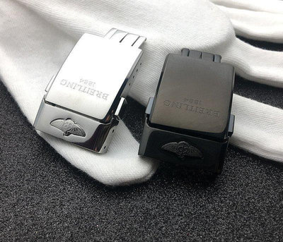 適配Breitling 百年靈錶扣1884原裝錶扣皮帶橡膠帶折疊扣20mm