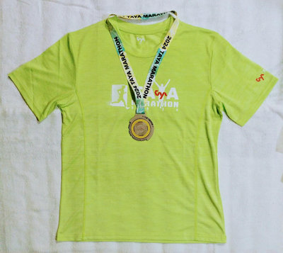 【免運可單買】2024大亞旺萊馬拉松 紀念衫+獎牌 排汗衫 跑衣