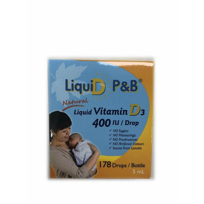 優寶滴- LiquiD P&B 高濃縮天然維生素D3 /5ml