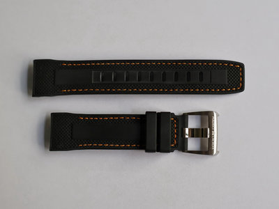 Maurice Lacroix 艾美錶原廠錶帶、橡膠錶帶、含錶扣、22mm、22毫米、22收20