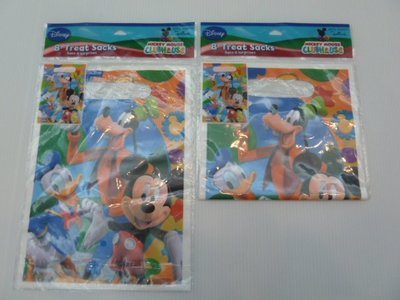 購於美國,全新迪士尼米奇妙妙屋生日會塑膠禮物袋, Mickey House Clubhouse party bags.