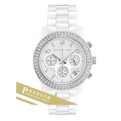 雅格時尚精品代購Michael Kors MK5188 陶瓷 水鑽 三環 手錶 腕錶 經典手錶錶 腕錶 歐美時尚 美國代購