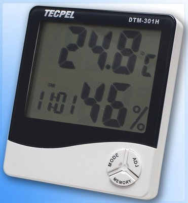 TECPEL 泰菱》DTM-301H 大型顯示溫濕度計  溫溼度計+內校報告一份