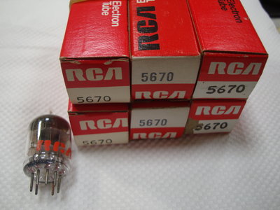 RCA 5670, 2C51 , 396A 真空管1只