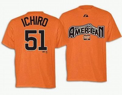 【零零號小舖】MLB All Star Game大聯盟明星賽Ichiro一朗背號T  ***免運費!!***