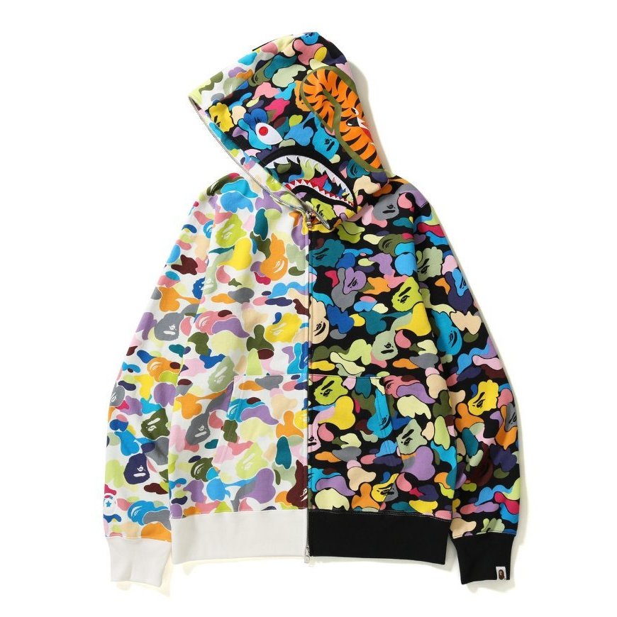 BAPE、A BATHING APE、 パーカーMサイズ NEW MULTI CAMO 2ND SHARK