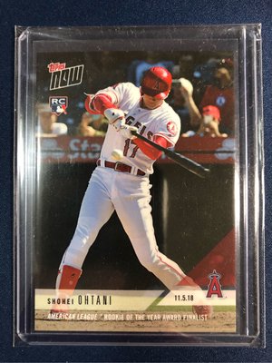 2018 TOPPS NOW #OS16 大谷翔平 AMERICAN LEAGUE ROOKIE OF THE YEAR AWARD FINALIST