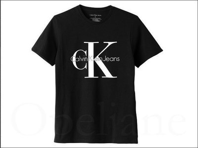 真品 Calvin Klein CK 卡文克萊黑色短袖潮T恤上衣棉短青少年款 XL號=大人 約S號 愛Coach包包