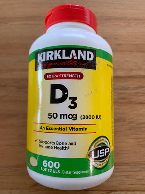 美國🇺🇸Kirkland 好市多維他命D3/ 600入