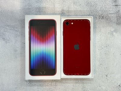 🌚電信福利機 iPhone Se 3 64G 紅色 台灣公司貨 2024/2/5 100%