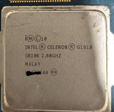三代 Intel® Celeron® 處理器 G1610 雙核