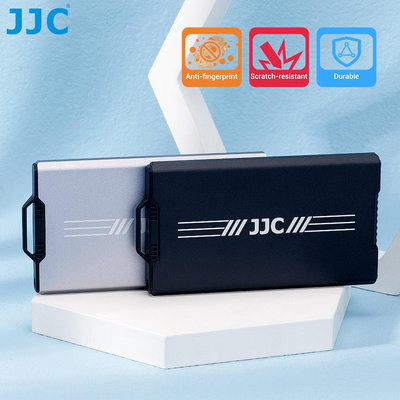 JJC 超薄記憶卡盒,金屬製彈出式卡盒 SD MSD Micro SD Nano SIM 卡 便攜收納盒 贈登山扣等工具