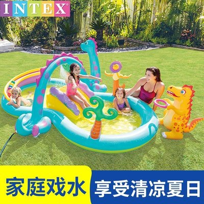 熱賣 NTEX兒童充氣泳池家用大號游泳池小孩戶外噴水池戲水池