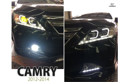 小傑車燈--全新 CAMRY 7代 CAMRY7 12 13 14 雙C 導光 R8 LED 燈眉 魚眼 大燈 頭燈