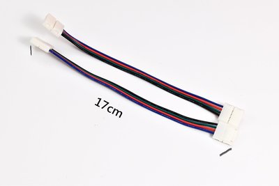 LED免焊連接線 5050 10MM RGB 雙頭4Pin LED燈條連接線RGB 雙頭 線150mm