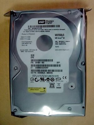 保固1年【小劉硬碟批發】全新WD 250G 3.5吋電腦硬碟,SATA界面,WD2500JS / WD2500YS!!