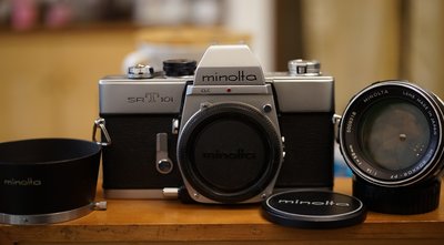 【售】經典個人收藏Minolta SRT101+ MC ROKKOR-PG 58mm人像鏡 原盒單
