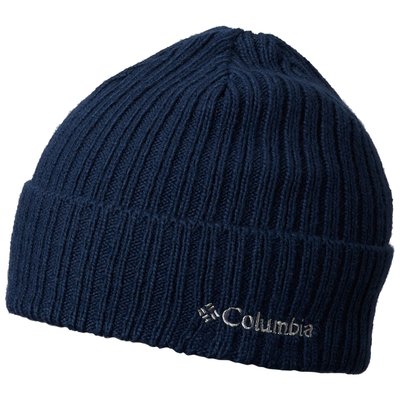=CodE= COLUMBIA WATCH CAP BEANIE 電繡反摺針織毛帽(深藍) 高磅數 哥倫比亞 男女