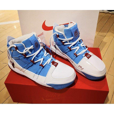 耐克Nike Zoom LeBron 3 Houston All-Star 詹姆斯 藍白 籃球 現貨 AO2434慢跑鞋