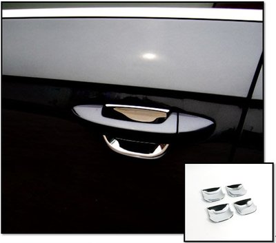圓夢工廠 VW 福斯 Passat B6 2005~2011 改裝 鍍鉻銀 車門把手防刮門碗 車門內襯保護 質感貼片