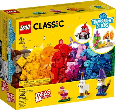積木總動員 LEGO 樂高 11013 Classic系列 創意透明顆粒 500PCS