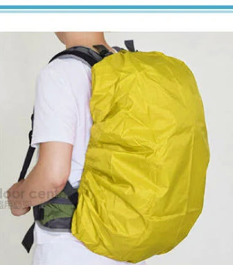 【VOSUN】台灣製 輕量化防水背包套(鬆緊束口.自帶收納袋)防雨罩.防水套/尺寸 XXS 顏色 黃