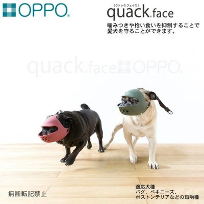 貝果貝果 日本 OPPO quack face 扁鼻犬專用 - 法鬥 / 巴戈 [L1486]