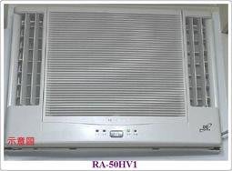 友力 好禮7選1 【RA-50HV1】日立冷氣 標準安裝 變頻冷暖窗型雙吹型