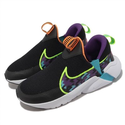 【NIKE 耐吉】Nike Flex Plus 2 大童跑鞋 黑/紫 FB2354-001 尺寸:US3.5~6.5Y