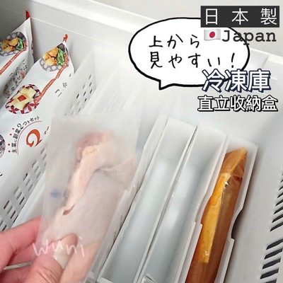 （大款）冷凍庫收納盒 日本製 保鮮袋收納盒 保鮮袋直立收納 冷凍立式收納 冰箱隔板