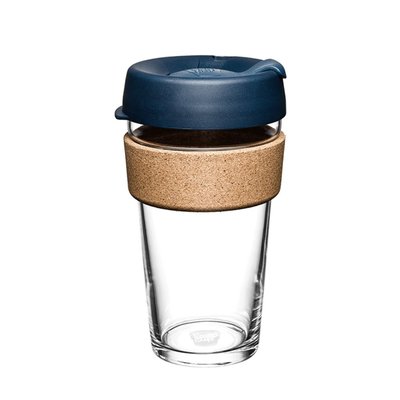 ☘ 小宅私物 ☘ 澳洲 KeepCup 軟木隨行杯 L (優雅藍) 環保杯 隨行杯 現貨 附發票 玻璃隨身咖啡杯