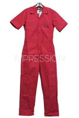 【IMP】Dickies 33999 Short Sleeve Coverall 短袖 連身工作服 紅色 RD