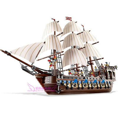 全館免運 LEGO樂高10210 加勒比海盜灣帝國戰艦戰船大帆船拼裝模型積木玩具 可開發票