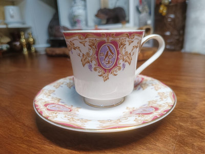 【日本回流】豪雅Hoya法式復古宮廷風格咖啡杯碟套 。13752