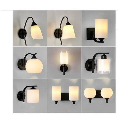 現代簡約臥室床頭壁燈 led創意客廳墻壁燈美式走廊過道樓梯燈