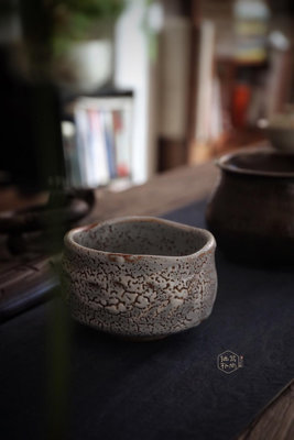日本抹茶碗志野燒鼠志野白志野特價茶道用具