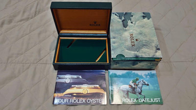 ROLEX 勞力士 16014 16013 16030 含置錶板 內外盒 當代真皮謢照夾 當代雙手冊說明書
