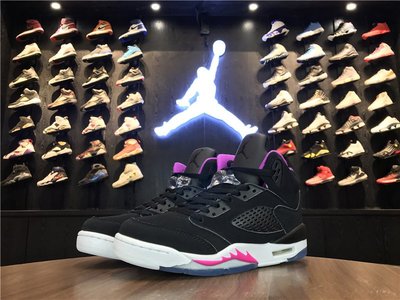 Air Jordan 5 GS “Deadly Pink” 黑粉 經典 中筒 休閒運動籃球鞋 女鞋 440892-029
