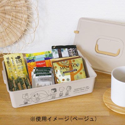 日本製snoopy史努比手提收納盒/工具箱--秘密花園