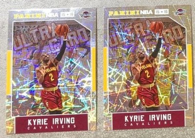 2張 2015-16 Panini Kyrie Irving 同窗 Kobe Bryant 籃球卡 球員卡 球卡