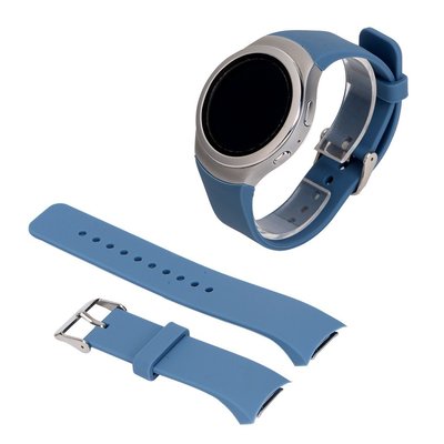 適用於三星Galaxy Gear S2 SM-R720 運動錶帶 彩色矽膠錶帶 手錶帶 矽膠表帶運動款矽膠錶帶素面