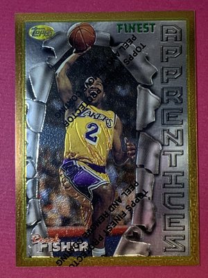 1996-97 Topps Finest Common #43 Derek Fisher RC Lakers 卡框比例佳
