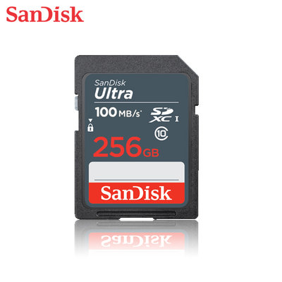 SANDISK Ultra 256G C10 UHS-I 速度100MB/s 記憶卡 (SD-SDU-NR-256G)