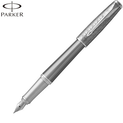 【Pen筆】PARKER派克 高尚紳士低調奢華白夾鋼筆F尖 P1931595