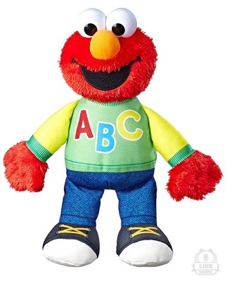 預購 美國帶回 Sesame Street 芝麻街 Elmo 唱歌艾摩 寶寶 孩童 ABC 益智玩偶 聲響玩具 生日禮