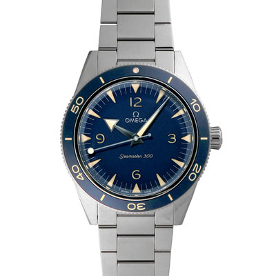 OMEGA 234.30.41.21.03.001 歐米茄 手錶 機械錶 41mm 海馬 不鏽鋼錶殼 藍面盤