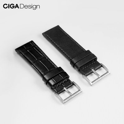 CIGA design璽佳品牌定制真皮表帶22mm休閑皮帶