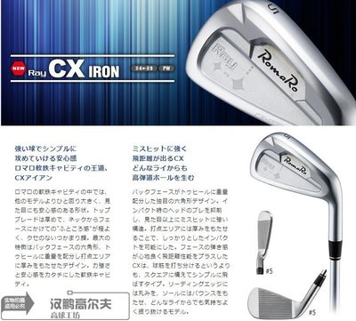 下殺-高爾夫球桿新款 羅馬羅 ROMARO Ray CX 半刀背 鐵桿組 高爾夫球桿